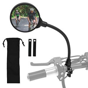 360° Adjustable Rotatable Bike Mirrors for Handlebars - Perfect for Electric, Mountain, and Road Bikes
