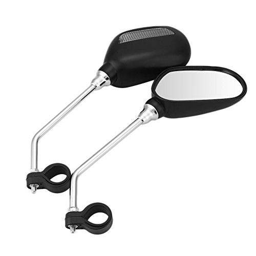 2-Pack Bike Handlebar Rearview Mirror: 360° Rotation & 0.875" Mount for MTB, BMX, & Mountain Bikes (Plastic-Bar On).