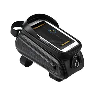 Organized on Your Bike Adventures with the Bike Cellphone Front Frame Bag - Waterproof Storage for 6.7" iPhone and Essentials