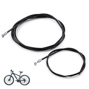 1 Pair Universal Bike Brake Cable Set - Front and Rear Cables for Mountain and Road Bikes (BLACK1).