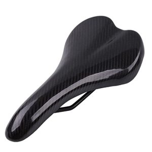 Elevate Your Ride with Imitation Carbon Fiber Leather Bicycle Saddle