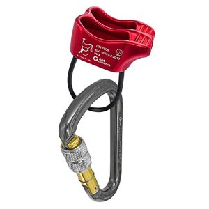Experience Smooth and Safe Climbing with Tubular V-Grooved Belay Device Package - Includes HMS Screw Locking Carabiner, UIAA Certified.