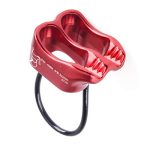 Crimson ATC Belay System: V-Grooved Micro Rescue Device for Rock Climbing and Rappelling