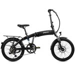 Premium 20'' , Lightweight Aluminum Frame, Suspension Fork, Lights, Rear Rack, and USB Charging
