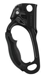 Ascension Ascender - Ergonomic Dealt with Rope Ascender for Climbing and Rigging - Black - Left.