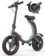 With its 14-inch tires, disc and electronic brakes, and compact folding design, this mini bike combines convenience and power for an unparalleled riding experience.