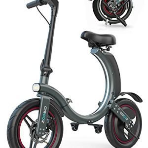 With its 14-inch tires, disc and electronic brakes, and compact folding design, this mini bike combines convenience and power for an unparalleled riding experience.