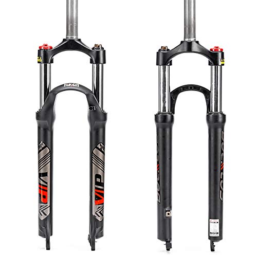 XC Bicycle Forks - 100mm Travel Suspension Fork for 26/27.5/29 Inches Mountain Bikes with Straight Tube and QR 9mm.