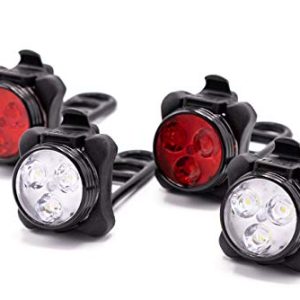 USB Rechargeable LED Bike Light Set - Stay Safe and Stylish on Your Night Rides