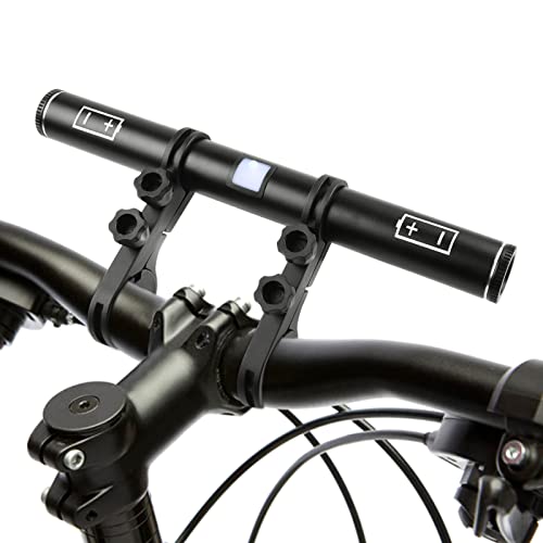 Ultimate Bike Accessory: USB Rechargeable Handlebar Extender with Built-in 4000mAh Charger for GPS, Speedometer, Phone Mount Holder and Bike Light.
