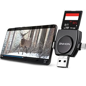 View Your Wildlife Shots Anywhere: 4-in-1 SD and Micro Card Reader with Path Camera Viewer App for iPhone, iPad, Mac, and Android Devices - Compatible with iOS and Android for Easy Photo Access.
