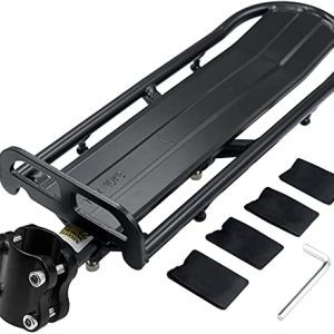 Upgrade Your Bike's Utility with the Retractable Aluminum Alloy Bike Rear Rack: Durable Construction, Adjustable Shelf, and Easy Installation