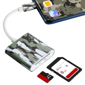 Deer Hunting Accessory: Path Camera Viewer - A Plug & Play SD Card Reader for Hunters to Easily View Photos and Videos from Game Cameras on USB Type-C Devices.