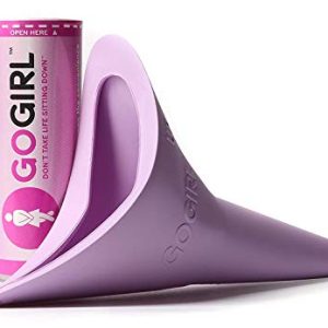 GoGirl FUD - Portable, Soft, and Flexible Feminine Urination Device (FUD) Made in the USA with Medical-Grade Silicone (Pink Lavender) - Pee Standing Up with Ease!