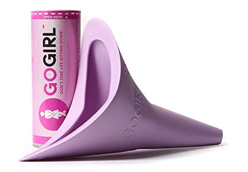 GoGirl FUD - Portable, Soft, and Flexible Feminine Urination Device (FUD) Made in the USA with Medical-Grade Silicone (Pink Lavender) - Pee Standing Up with Ease!