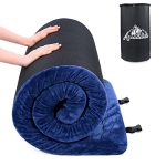 Reminiscence Foam Sleeping Pad for Tenting 3.15", Roll Up Mattress for Grownup, Moveable & Tender Tenting Mattress/ Outside Mat/ Ground Mattress, Detachable Waterproof Cowl 75.2"*30"*3.15".