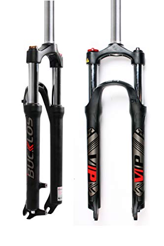 Upgrade Your Ride with a Versatile 26/27.5/29 MTB Suspension Fork: Enjoy 100mm Journey, Straight Tube, Lockout & Lightweight Aluminum Alloy - Perfect for XC Mountain Biking!