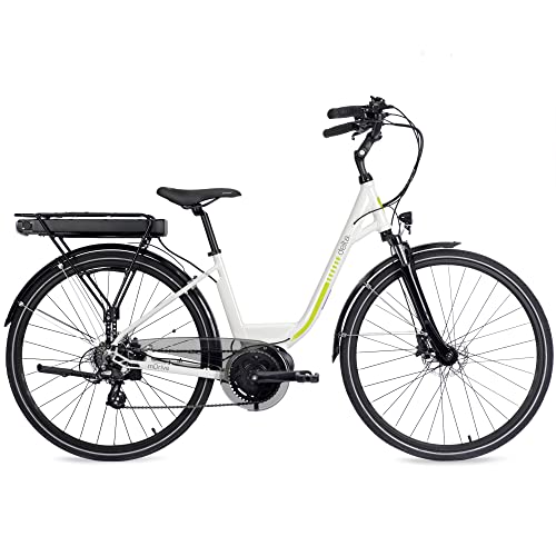 Electrical Bike, Delta Cycle mDrive Ebike - 396Wh Lithium-Ion Battery, 55 Miles On Single Cost - 7 Velocity Shimano Gear System, Entrance & Rear Disc Brakes - Security Lights, Storage Rack & Kickstand.