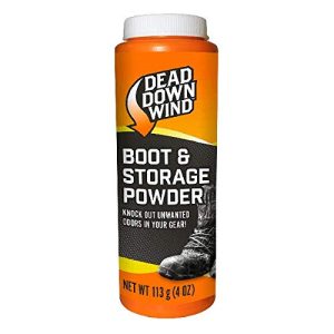 Scent Management Foot Powder | 4 oz. Bottle | Hunting Equipment | Dead Down Wind | Helps Mask Odors for Hunting Boots, Gear, Storage Bags & Clothing | Effective Storage Powder.
