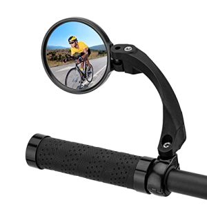 360° Rotatable Bike Mirror: Adjustable HD Convex Rear View for Safe Cycling! 🚴‍♂️🔍