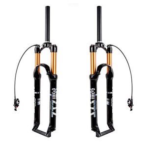 Elevate Your Mountain Biking Experience with a Lightweight and Durable Air Suspension Fork: Choose from 26/27.5/29 inch Sizes, Enjoy 100mm Journey, Straight or Tapered Tube - Perfect for Your MTB Adventure!