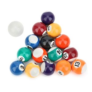 Billard Pool Balls Set - Premium 16 Pcs 32mm Eco‑Friendly Polyester Resin Mini Billiard Balls for Children's Cue Training 🎱