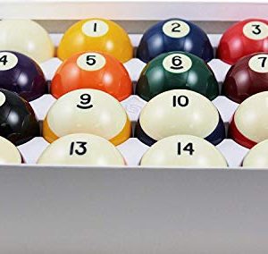 Aramith 2-1/4" Regulation Dimension Crown Normal Billiard/Pool Balls, Full 16 Ball Set.