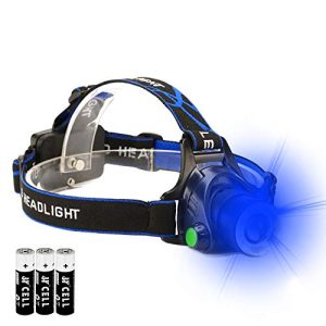 LED Headlamp Flashlight for Blood Tracking