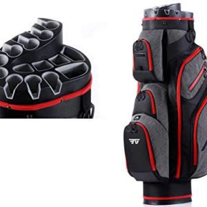 EG EAGOLE 14-Way Divider Top Premium Organizing Golf Cart Bag (Red)