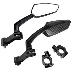 Bike Mirror, Adjustable Bike Mirrors Handlebar Rearview Mirror 360°Rotatable Cycling Mirror Wide Angle Safe Shockproof Mirrors, Bicycle Mirrors Handlebar Mount