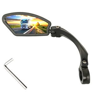 360° Adjustable Stainless Steel Bike Mirror for Clear Rearview Riding 🚲🔍