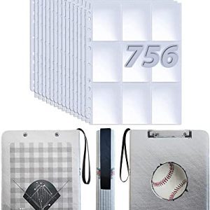 9-Pocket Baseball Card Binder with Sleeves
