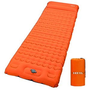 Tenting Sleeping Pad, 4in Additional Thick Sleeping Mat Waterproof Pad With Foot Press Pump, Pillow,6pcs Patch, Ultralight Insulated Self Inflating Air Mattress for Tenting Backpacking Mountaineering Touring.