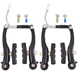 V Brake Set for Bikes: LITEONE Mountain Bike Front & Rear Linear Brakes, Fits Most MTB, BMX & Road Bikes, 1 Pair Replacement Parts.