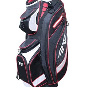 Super Light Golf Cart Bag,14 way Top and Full Length Divider ,10 Pockets (Black)