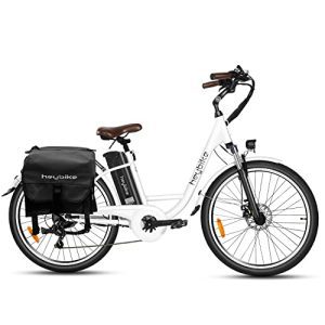 Jasion Heybike Cityscape Electrical Bike 350W Electrical Metropolis Cruiser Bicycle-As much as 40 Miles - Detachable Battery, Shimano 7-Velocity and Twin Shock Absorber, 26" Electrical Commuter Bike for Adults.