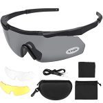 Tactical Eyewear with 3 Interchangeable Lenses
