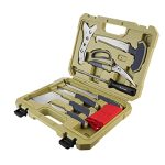 Flissa Hunting Field Dressing Kit - 10-Piece Knife Set with Portable Storage Case