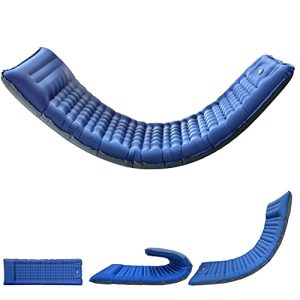 Ultimate Camping Comfort: 4.1-Inch Extra Thickness Inflatable Mattress with Built-In Pump and Pillow
