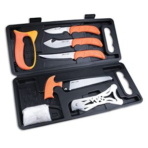 Outdoor Edge WildPak - 8-Piece Game to Freezer Hunting & Processing Knife Set