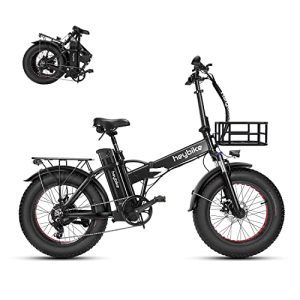 Heybike Mars Electric Bike Foldable 20" x 4.0 Fat Tire Electric Bicycle with 500W Motor, 48V 12.5AH Removable Battery and Dual Shock Absorber for Adults