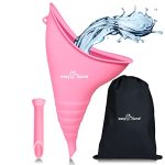Feminine Urination System - Silicone Pee Funnel for Ladies: Reusable, Moveable, Standing Urinal for Journey, Tenting, Boating, Outside Actions and Mountaineering (Pink).