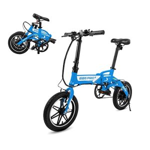 Blue Folding Electric Bike for Effortless Urban Adventures