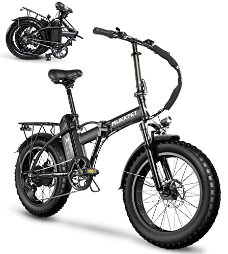 Powerful and Convenient: Foldable Electric Fat Tire Bike for Adults - 500W 48V 13AH Lithium Battery, 20*4.0" Fat Tires, Ideal for City Commuting and Off-Road Adventures, Suitable for Men and Women (Black).