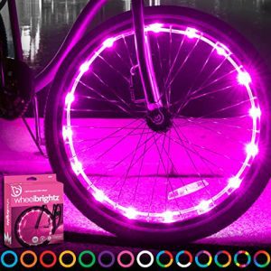 Brilliant Pink Bike Wheel Lights - Shine Bright on Your Night Rides! 🚴♀️💖