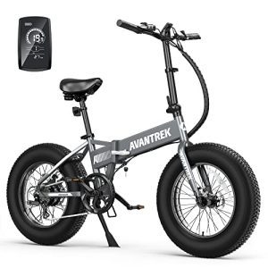 500W Electric Bike, 20"x4" Fat Tires, 48V/10Ah Battery