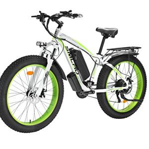 Electrical Bike E-Bike Fats Tire Electrical Bicycle 26" 4.0 Adults Ebike 1000W Detachable 48V/13AH Battery Shimano 21-Pace Shifting for Path Using/Tour/Commute UL and GCC Licensed.