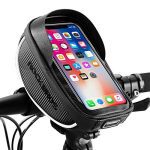 Waterproof Bike Telephone Mount Bag with Delicate Contact Display - Suitable with iPhone 11 XS Max XR 8 Plus and Under 6.5" Handlebar Pouch for Bicycle Entrance Body Equipment.
