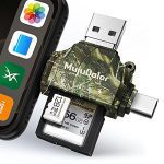 Effortlessly View Trail Camera Photos and Videos with MujuDoler SD Card Reader - Compatible with iPhone, iPad, and Android Devices, No App Required.