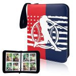 Card Binder Appropriate with Baseball Card, Buying and selling Card, MTG and Different TCG, Matches 400 Playing cards with 50 Detachable Pages, Card Holder Collector for Customary Measurement Card（pink).
